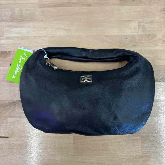 Sam Edelman Michaela Leather Mini Hobo Bag - Black - Picture 2 of 9